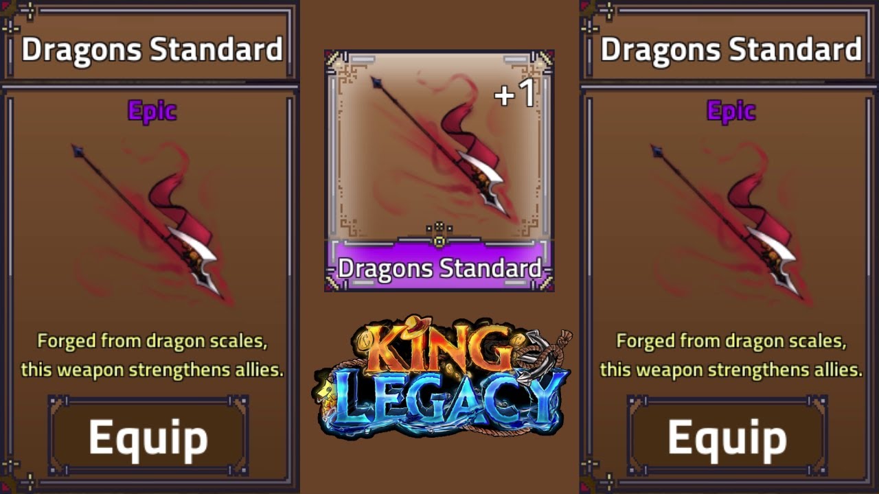 How To Get Dragons Standard in King Legacy Dragon Standard King