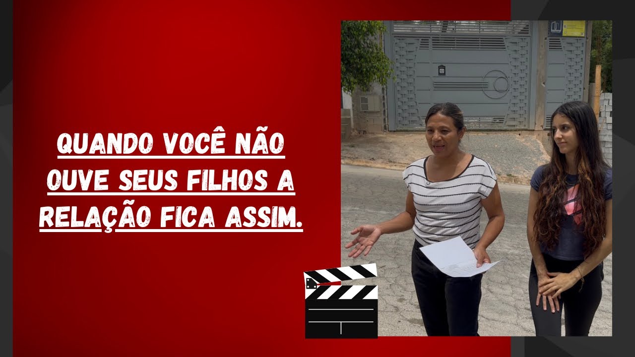 Quando você não ouve seus filhos a relação fica assim.