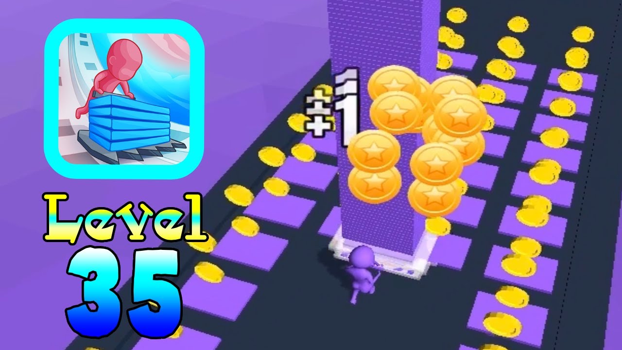 Stack Colors Gameplay. Level 35 Best Hyper Casual Games and offline Mobile Games