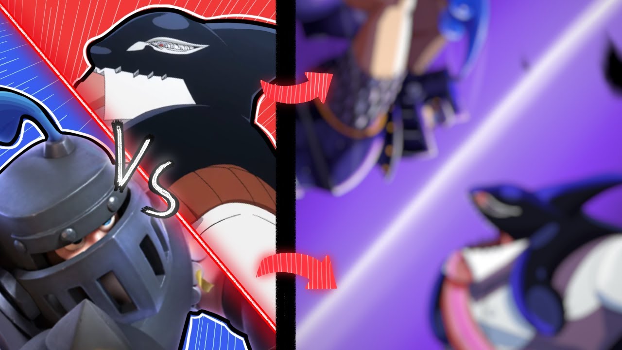 Drawing Mega Knight vs. Gang Orca‼️(Clash Royale) & (My Hero Academia)