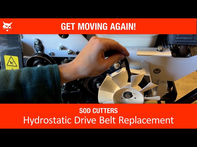 How to Replace the Hydrostatic Drive Belt on a Bobcat Sod Cutter | SC18H and SSC24H | Tutorial