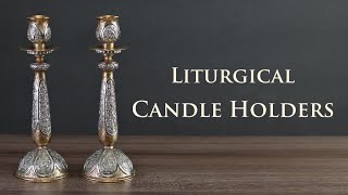 Gold-Plated Candle Holders