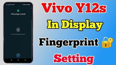 Vivo Y21 In Display Fingerprint Setting || How To Add In Display Fingerprint Lock On Vivo Y21