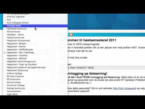 Hvordan melde seg på itfag og studentweb