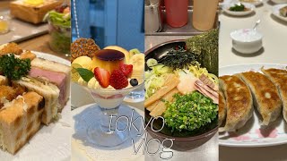 tokyo vlog 1 (도쿄여행, 맛집탐방✌🏻,쿠라마에,갓파바시,아부라소바,펠리칸,에쉬레,플리츠플리즈,만요클럽,딸기파르페,푸딩,하브스🍎🍤🍓🍡🍜🍦🍮☕️🍣)