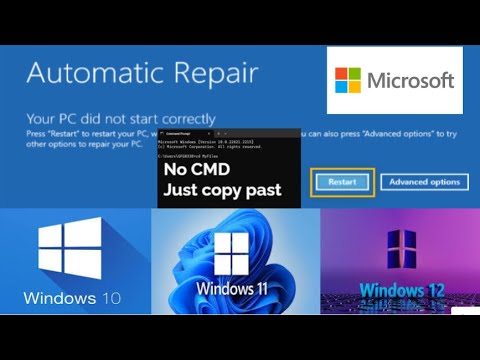 How to Fix " Preparing automatic repair " loop in windows 10 - YouTube