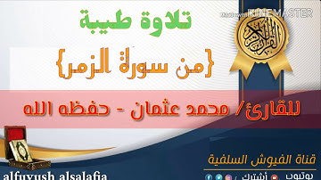 تلاوة طيبة: من سورة الزمر: للقارئ/ محمد عثمان - حفظه الله