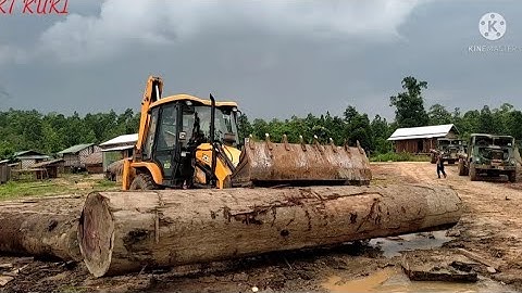 JCB Loading (round-wood) to SHAKTIMAN.