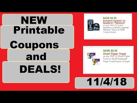 NEW Printable Coupons AND LOTS of Deals!- 11/4/18