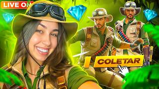 SKIN DO AVENTUREIRO VAI VOLTAR 😨 FREE FIRE AO VIVO 🎀LETHI...