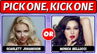 Pick One Kick One ✨ Beautiful actress Part one | QuizCore