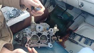 Motorcraft 2 barrel carburetor rebuild 2100 2150