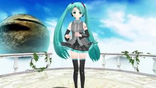 Miku Miku Dance [ MMD ] White Letter - Hatsune Miku with Toro