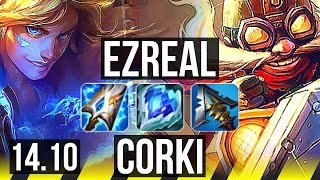 EZREAL & Skarner vs CORKI & Alistar (ADC) | 14/1/17, 57k DMG, Legendary | KR Master | 14.10