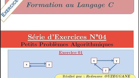 Formation C - Série 04 - Exercice 01 - Permutation de valeurs de variables