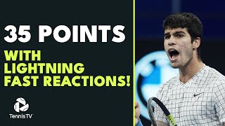 35 Tennis Points With Lightning Fast Reactions ⚡️