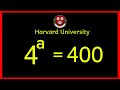 Only 1% Can Solve This 😳 | 4^a = 400