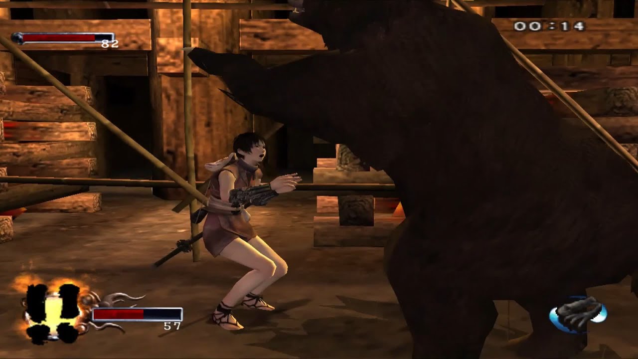 Tenchu FS Rin (Majesty) vs Bear [Defeated] Ryona リョナ