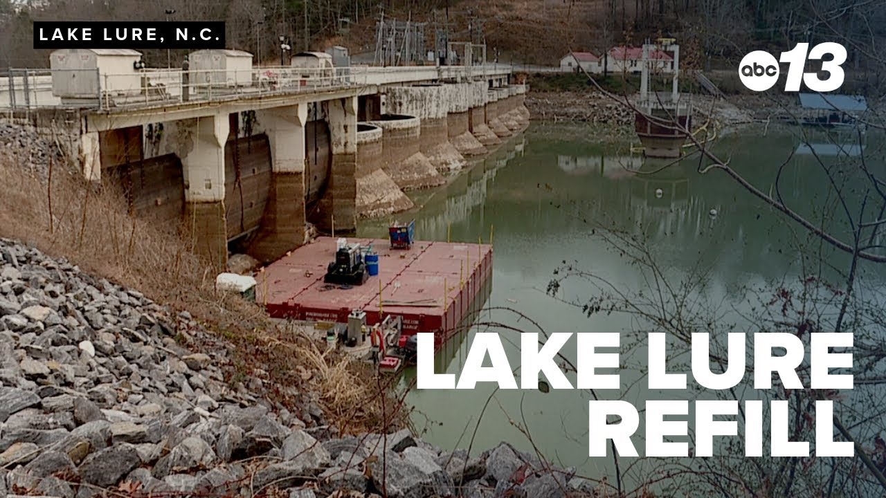 Lake Lure begins refilling lake, aiming for re-opening by Memorial Day