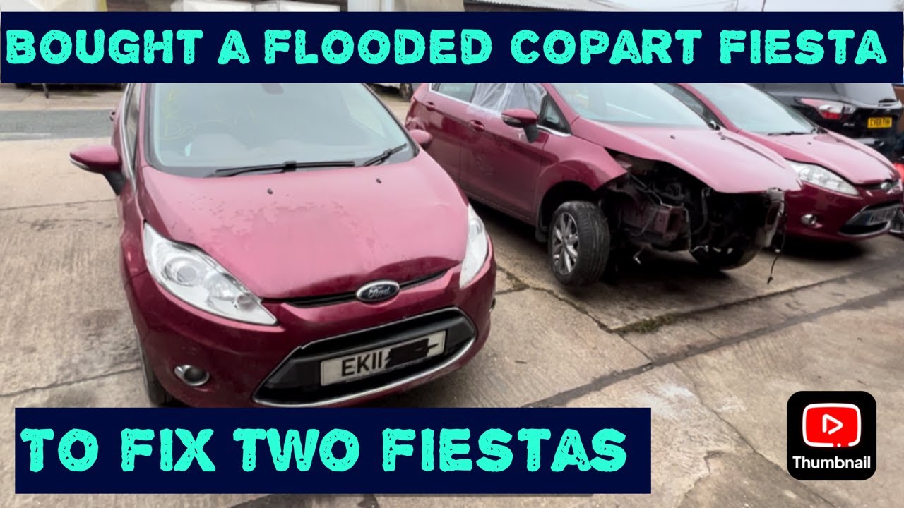 I Bought A Flood Damage Car From Copart To Fix Two Fiestas And I Have