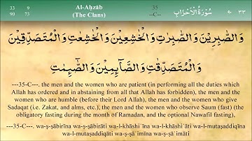 Sadaqah: Surah Al Ahzab verse 35 (آيات القرآن الكريم عن الصدقة والإنفاق فى سبيل الله)