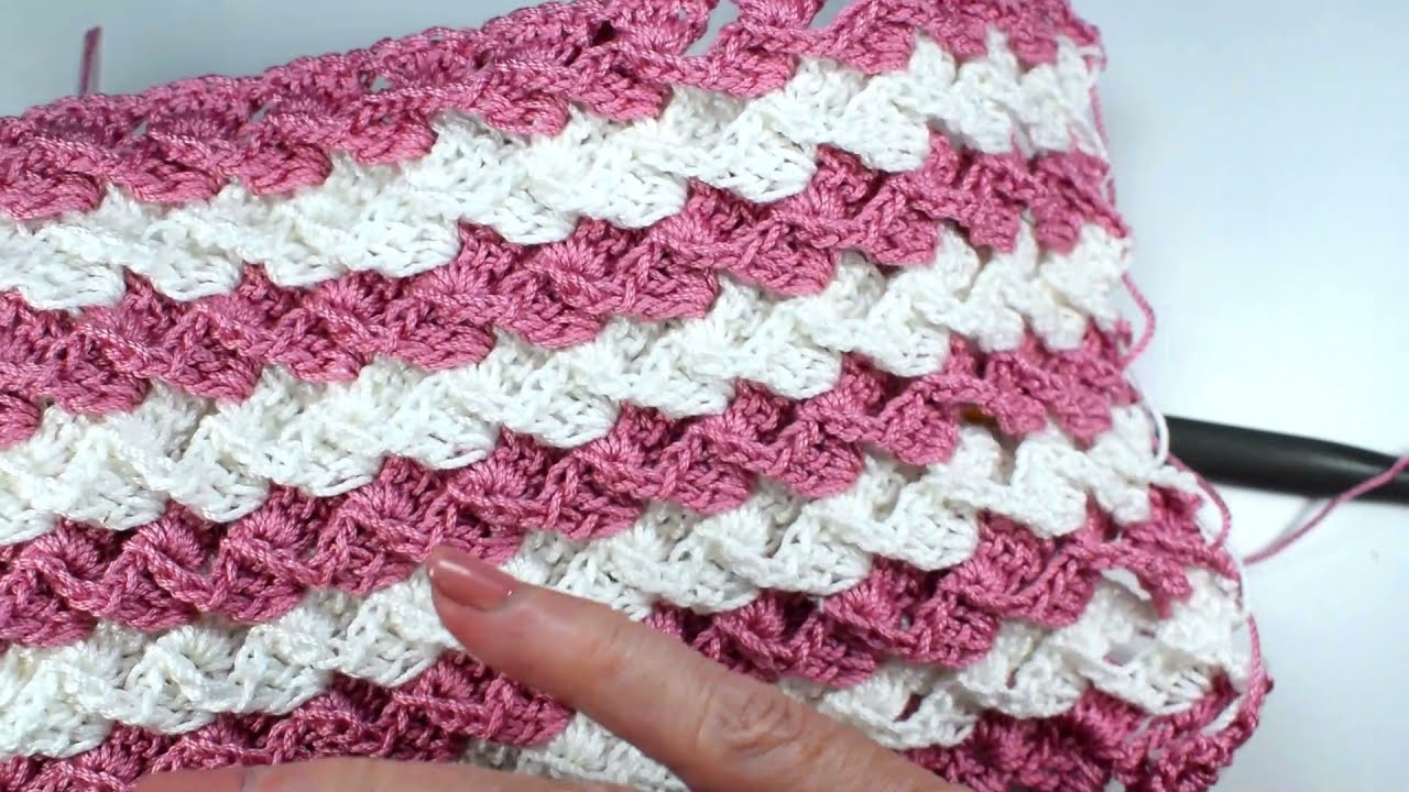 ASOMBROSO ! CON TAN SOLO 1 FILAS TEJERAS FACÍL Y RÁPIDO A  CROCHET UNA BUFANDA O COBIJA CON GRAFICOS