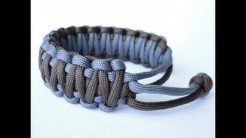 How to Make a Mad Max Style 2 Color King Cobra Paracord Survival Bracelet-Without Joining Cord