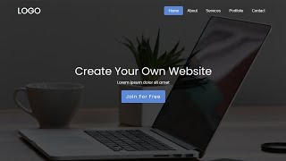 Website Landing Page Design Using HTML and CSS | Learn Web