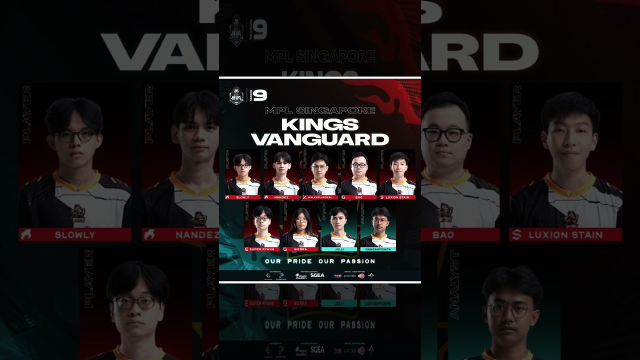 Official Roster Kings Vanguard MPL SG S9! 