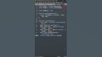 Bouncing Balls | HTML CSS JavaScript