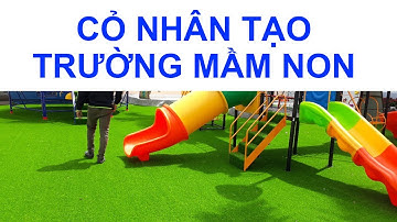 Thi công trải thảm cỏ nhân tạo trường mầm non chất lượng giá tốt • 0975180019 • SG