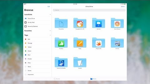 iOS 11 Files App Tour