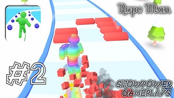 Rope-Man Run - All levels Mobile Gameplay Walkthrough level 4-5-6