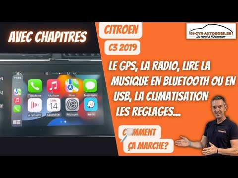 Citroën C3, 2019,  GPS et écran tactile + Apple carplay et Android auto, la radio, les réglages...