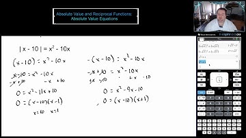 Lesson 3D - Absolute Value Equations (with linear and quadratic expressions)