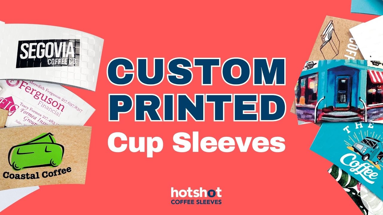 Custom Coffee Sleeves Custom Printed Cup Sleeves with HotShot Coffee