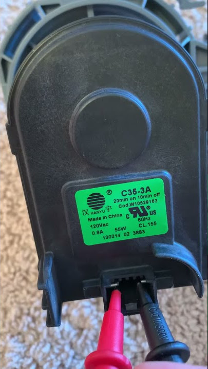 Whirlpool D/W Pump Motor Test