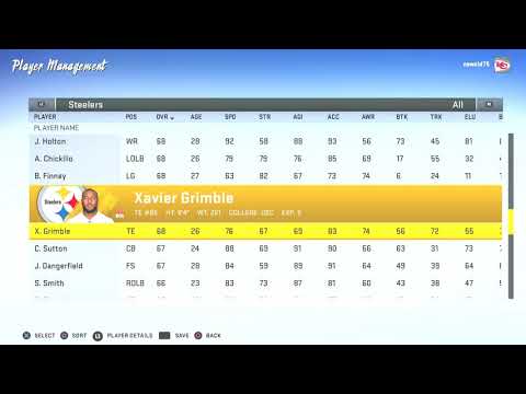 (madden-nfl-20)-(pittsburgh-steelers-nfl-team)-preseason-(rosters-player-ratings)