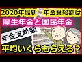 老後年金　２０２０年最新　年金受給額は、厚生年金と国民年金は平均いくらもらえる？【ユアライフアップガイド】
