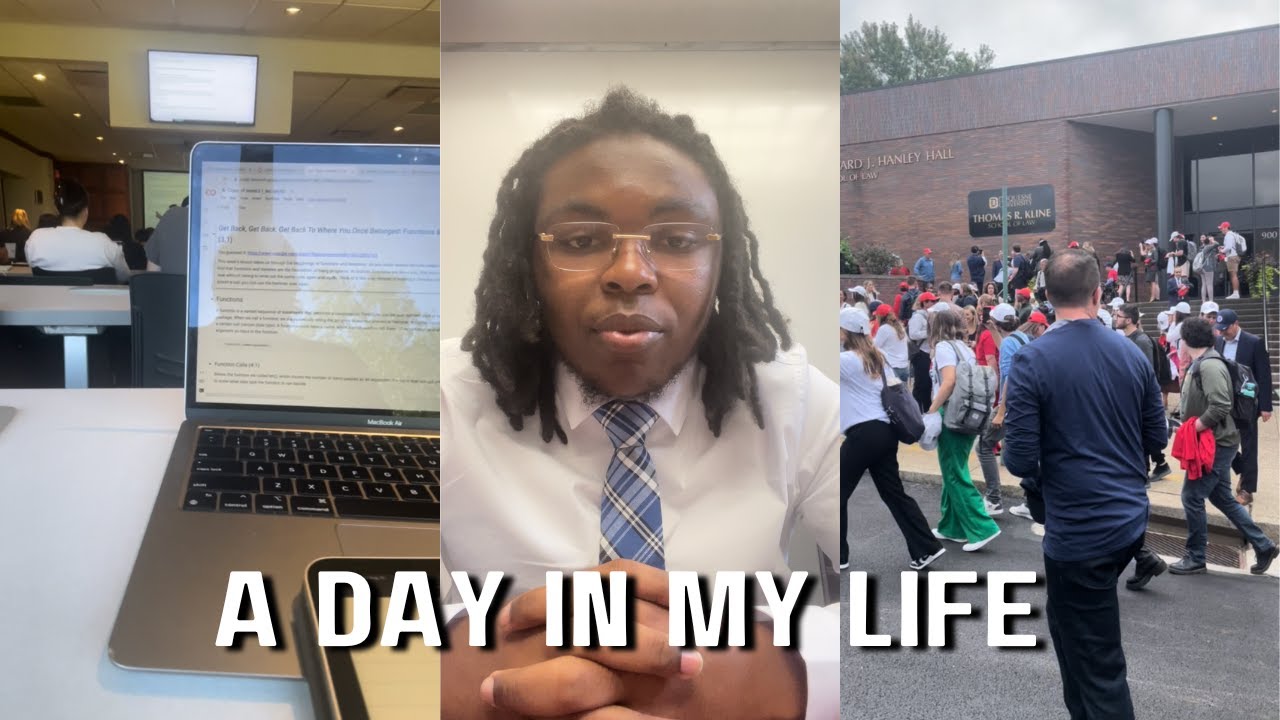 day in the life of a law student (class, internships, 2L year) - YouTube