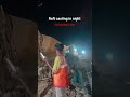 Raft casting in night #construction #heavycivil #civilengineering