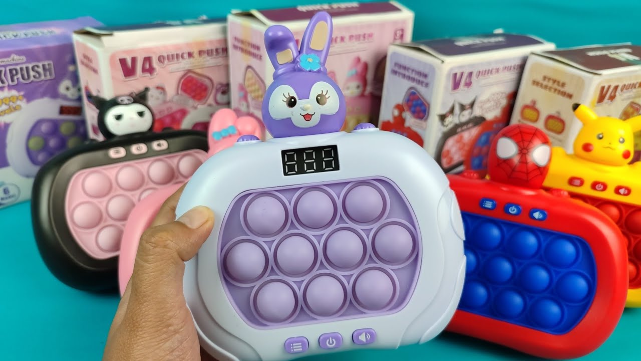 ♡ Satisfying Fast Jumbo STELLA LOU cute character POPIT PUSH GAME toys unboxing ASMR Videos