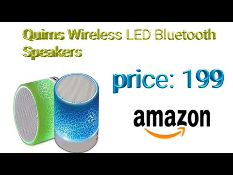 quims wireless led bluetooth speakers