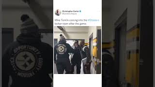 Mike Tomlin locker room after Steelers BIG win😤🙌 #shorts