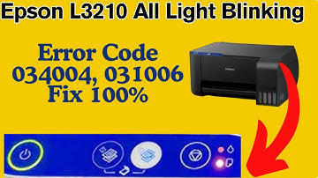 How to FiX Epson L3210 Red Light Blinking | Epson L3210 Error 034004 Fix | Epson Red Light Solution