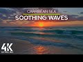 8HRS Gentle Waves Sound for Deep Relaxation & Stress Relief - 4K Caribbean Sea Sunrise, Mexico