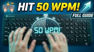 Hit 50 WPM !|English Typing speed tips ❤️|Full Guide video ✅