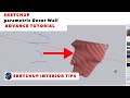 sketchup tutorial / create parametric wall decor / interior sketchup tips
