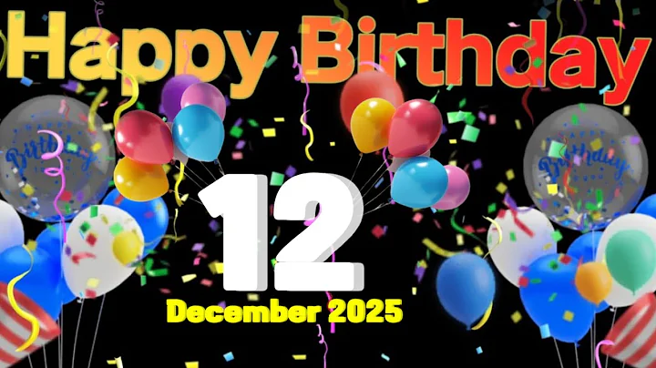 12 December Happy Birthday Song 2025 | Wish You Happy Birthday Song | Happy Birthday Remix Song