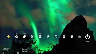 Northern Lights Over Mountain PS4 Dynamic Theme